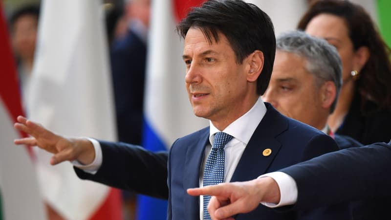 Giuseppe Conte à son arrivée à Bruxelles (Belgique) pour le sommet européen, le 28 juin 2018