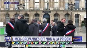 Val de Marne: les élus rassemblés place Vendôme contre la construction d'une prison 