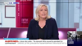 Covid-19: pour Marine Le Pen, "le reconfinement, c'est quand on a raté le reste"