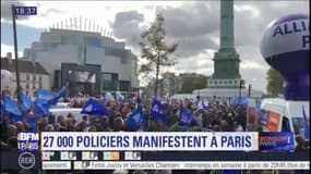 Des milliers de policiers à Paris pour une "marche de la colère"