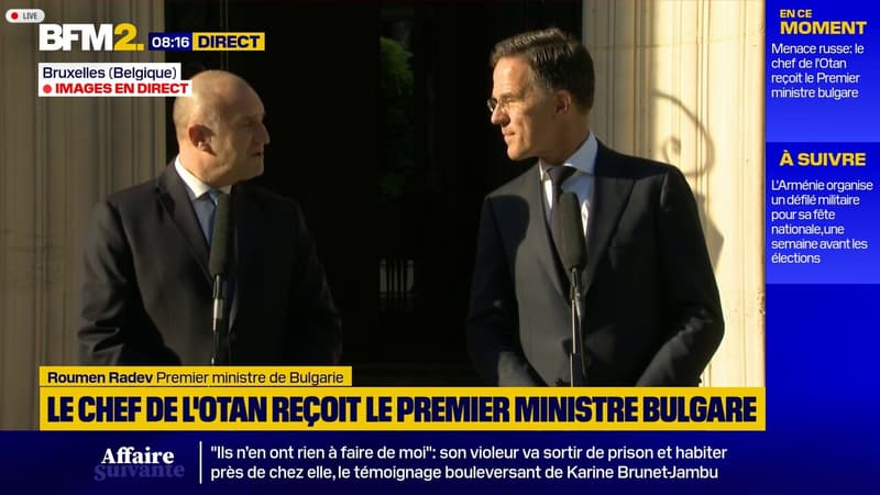 Menace russe: "Ce sont des temps difficiles et l'Otan doit investir de manière solide et résolue", déclare le Premier ministre bulgare, Roumen Radev