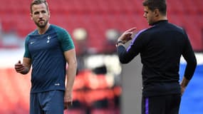 Harry Kane et Mauricio Pochettino