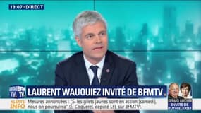 Annonces d'Emmanuel Macron: Laurent Wauquiez craint que "les mesures d’aujourd’hui fassent les impôts de demain"