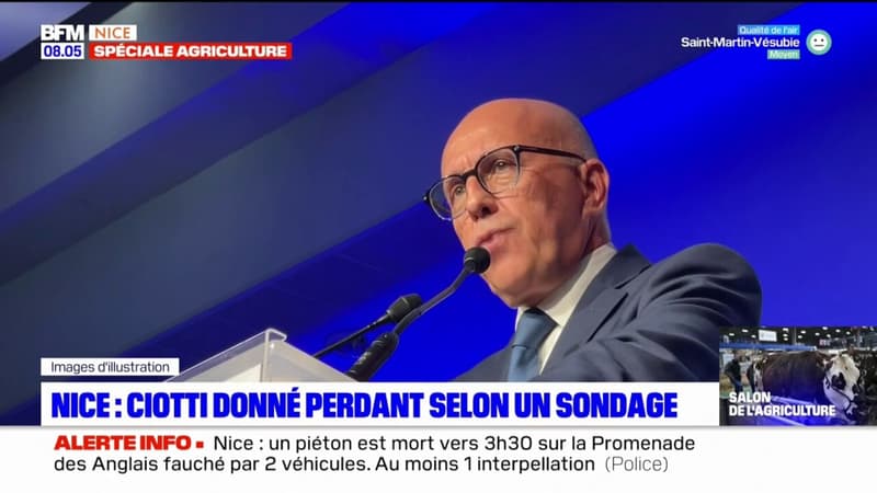 Nice: Éric Ciotti donné perdant face à Christian Estrosi dans un sondage