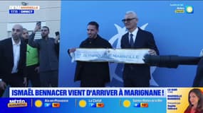 OM: les images de l'arrivée d'Ismaël Bennacer à l'aéroport de Marignane