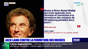 Fermeture des musées à Strasbourg: Jack Lang s'oppose à la décision de la maire