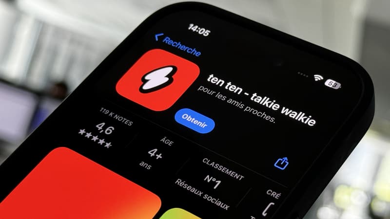 Le logo de l'application Ten Ten, sur l'App Store d'Apple