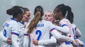 Les joueuses de l'équipe de France féminine face au Nigeria, le 30 novembre 2024.