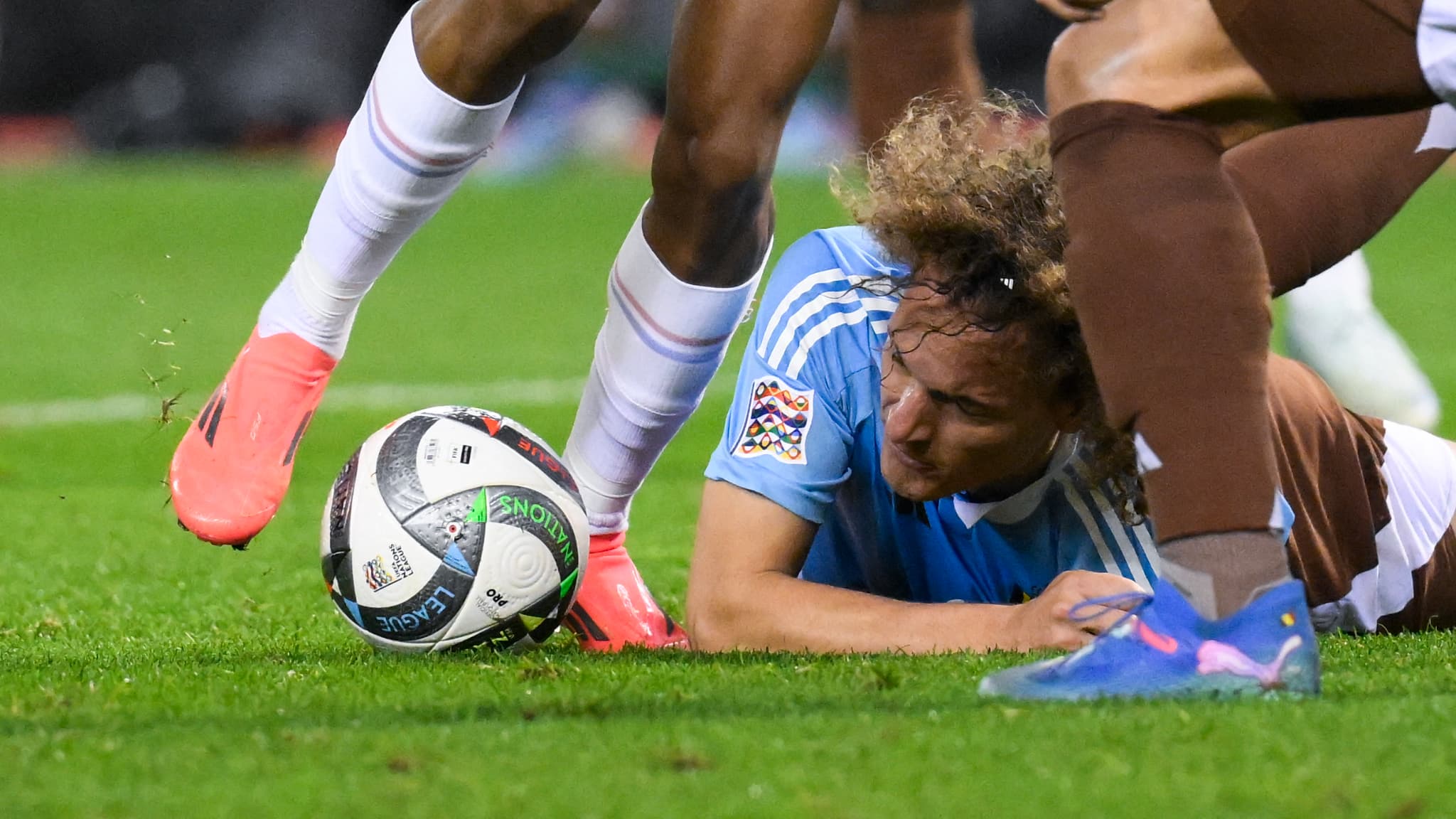 La défense totalement ratée de Wout Faes lors de Belgique-France en Ligue des nations, le 14 octobre 2024 La défense totalement ratée de Wout Faes lors de Belgique-France en Ligue des nations, le 14 octobre 2024