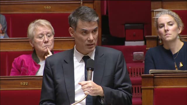 Olivier Faure, ce mercredi à l'Assemblée