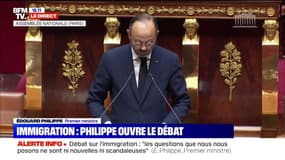 Edouard Philippe à l'Assemblée: "Depuis deux ans nous menons une politique d'immigration sans coup de menton et sans naïveté"