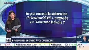 En quoi consiste la subvention "Prévention COVID" proposée par l'Assurance Maladie ?