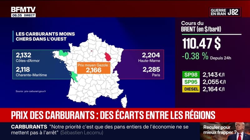 Pourquoi le prix des carburants est moins cher dans l'ouest de la France