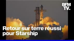  SpaceX rattrape le premier étage de sa mégafusée Starship après un vol 