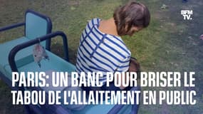  Un banc d'allaitement parcourt Paris pour encourager les mères à ne pas se cacher 