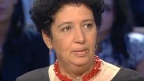 Aïcha el-Wafi, la mère de Zacarias Moussaoui, lors d'une émission télévisée en octobre 2003.