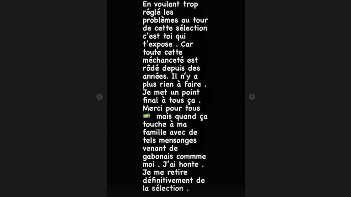 Mario Lemina annonce sa retraite internationale puis supprime le message du 17 janvier 2022 Mario Lemina annonce sa retraite internationale puis supprime le message du 17 janvier 2022