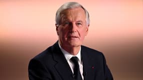 Michel Barnier dans un studio de télévision le 22 septembre 2024 