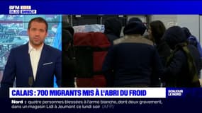 Calais: 700 migrants mis à l'abri du froid