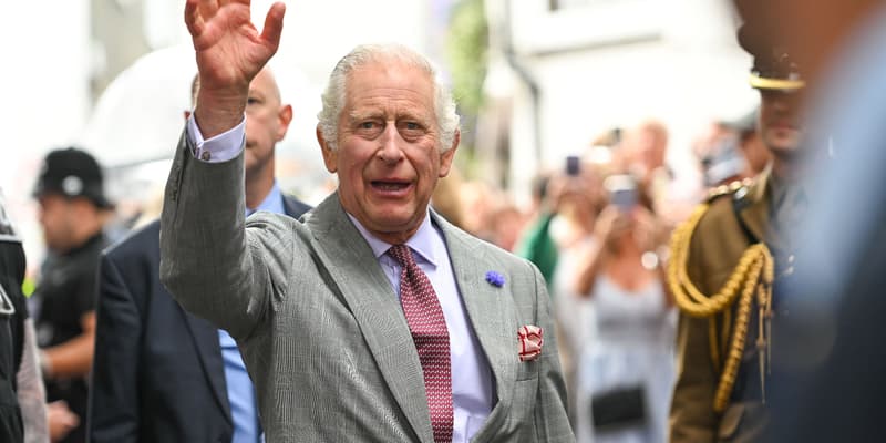 Le roi Charles III lors d'une visite officielle à Cornwall, le 13 juillet 2023.