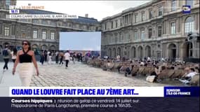 Paris: la quatrième édition du festival de cinéma en plein air Paradiso organisée dans la cour Carrée du Louvre