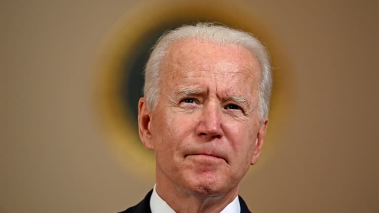 Le président américain Joe Biden à la Maison Blanche, le 20 avril 2021 à Washington
