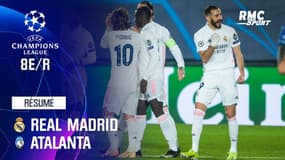 Résumé : Real Madrid (Q) 3-1 Atalanta - Ligue des champions 8e de finale retour