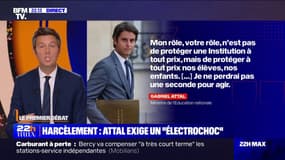 Gabriel Attal aux recteurs d'académie sur la question du harcèlement scolaire: "Mon rôle, votre rôle, n'est pas de protéger une institution à tout prix, mais de protéger à tout prix nos élèves"