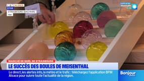 Marché de Noël de Strasbourg: le succès des boules de Meisenthal