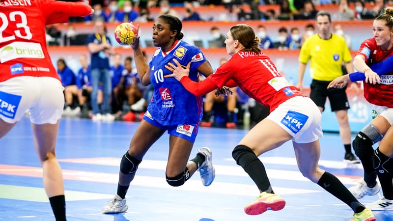 Grace Zaadi lors de France-Danemark