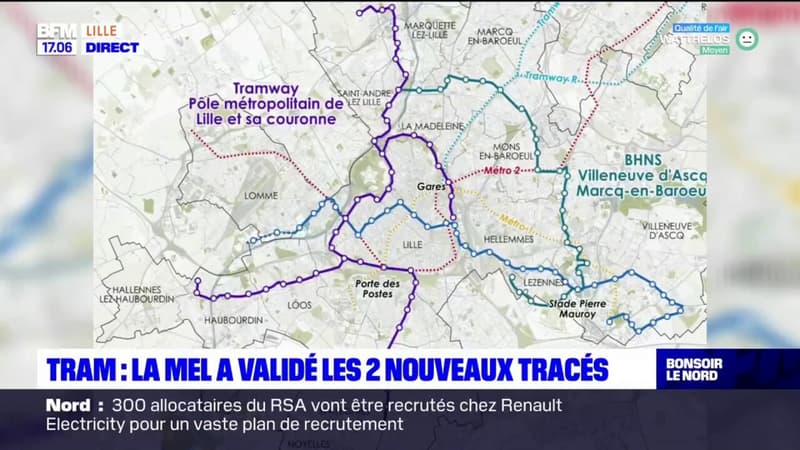 Tramway: la Métropole a validé les deux nouveaux tracés