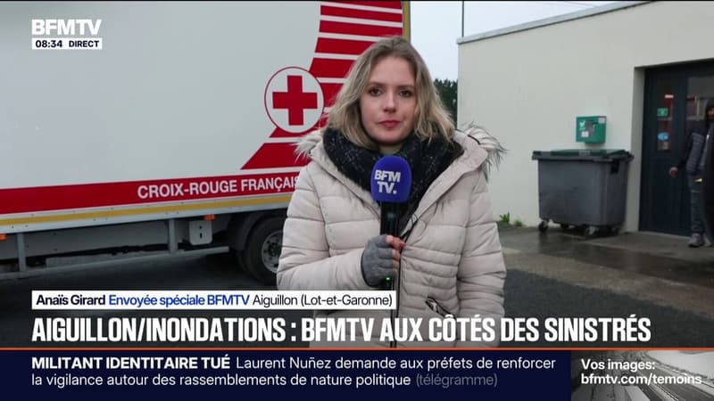 À Aiguillon, dans le Lot-et-Garonne, 1.500 personnes ont été évacuées à cause des crues
