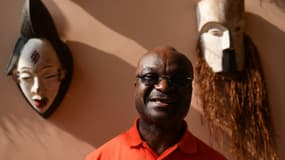 Roger Milla en janvier 2017 au Gabon