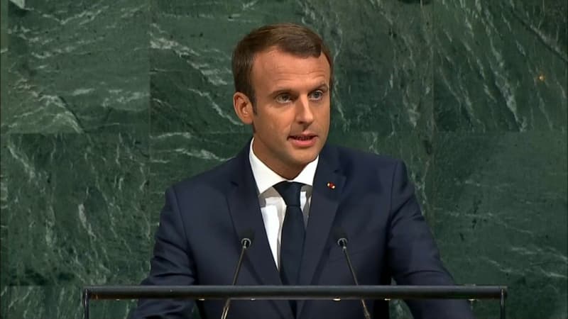 Emmanuel Macron a donné son premier discours à la tribune des Nations unies à New York. 