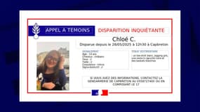 Un appel à témoins a été lancé par la gendarmerie des Landes pour retrouver Chloé, 14 ans, disparue le 28 mai.