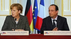 François Hollande et Angela Merkel mercredi 19 février à l'Elysée