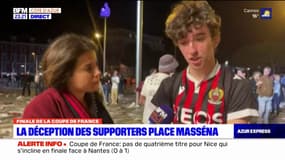 Coupe de France: la déception d'un supporter niçois après la défaite en finale
