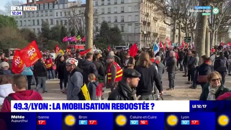 Réforme des retraites: la mobilisation des Lyonnais ravivée par le 49.3?