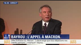 François Bayrou: "J'ai parlé à Emmanuel Macron il y a une semaine"