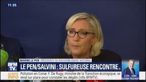 Aux côtés de Salvini, Le Pen promet "l'émergence d'une Europe des nations et des protections" en mai prochain