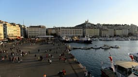 Vue du Vieux-Port de Marseille le 25 octobre 2021.
