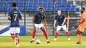Manu Koné lors du match amical des Bleuets face à la Côte d'Ivoire, le 22 mars 2024