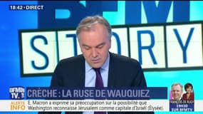 Laurent Wauquiez expose des santons pour contourner l’interdiction d’installer une crèche