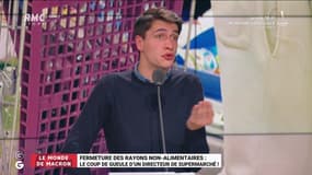 Le monde de Macron: Fermeture des rayons non-alimentaires, le coup de gueule d'un directeur de supermarché ! - 05/11