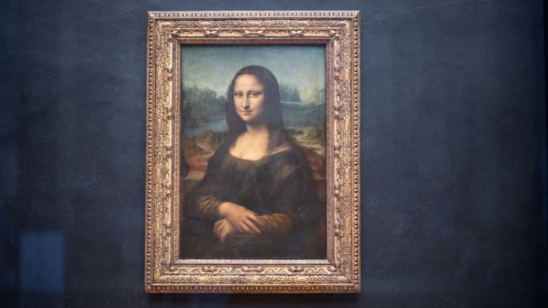 La célèbre Joconde de Léonard de Vinci, exposée au Louvre à Paris, le 8 janvier 2021