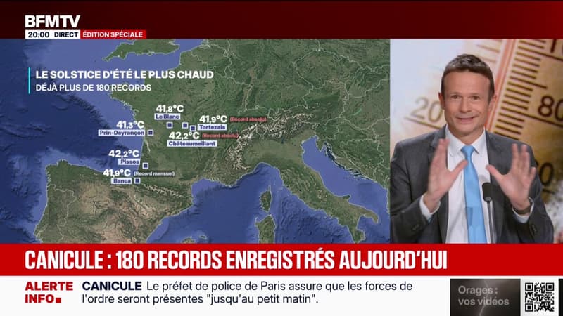 Canicule: 180 records de température ont été enregistrés ce dimanche 21 juin