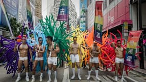 Des militants LGBT lors de la gay pride à Hong Kong en 2013 (image d'illustration)