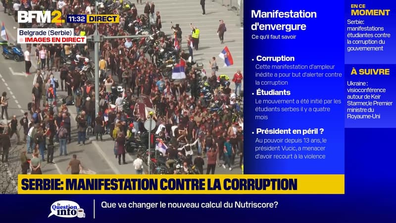 Le mouvement initié par les étudiants serbes se poursuit pour dénoncer la corruption