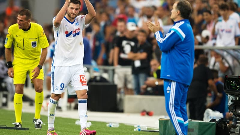 André-Pierre Gignac et Marcelo Bielsa