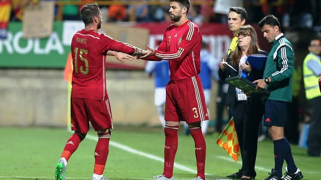 Sergio Ramos et Gérard Piqué